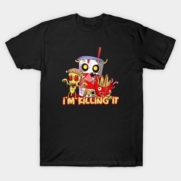 Killing it Movie Monster Zombies T-Shirt by Trendy Black Sheep